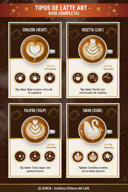 Tipos de Latte Art - Guía Completa